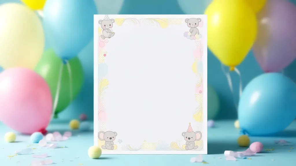 Oryginalne zaproszenie na urodziny dziecka szablon Word do pobrania